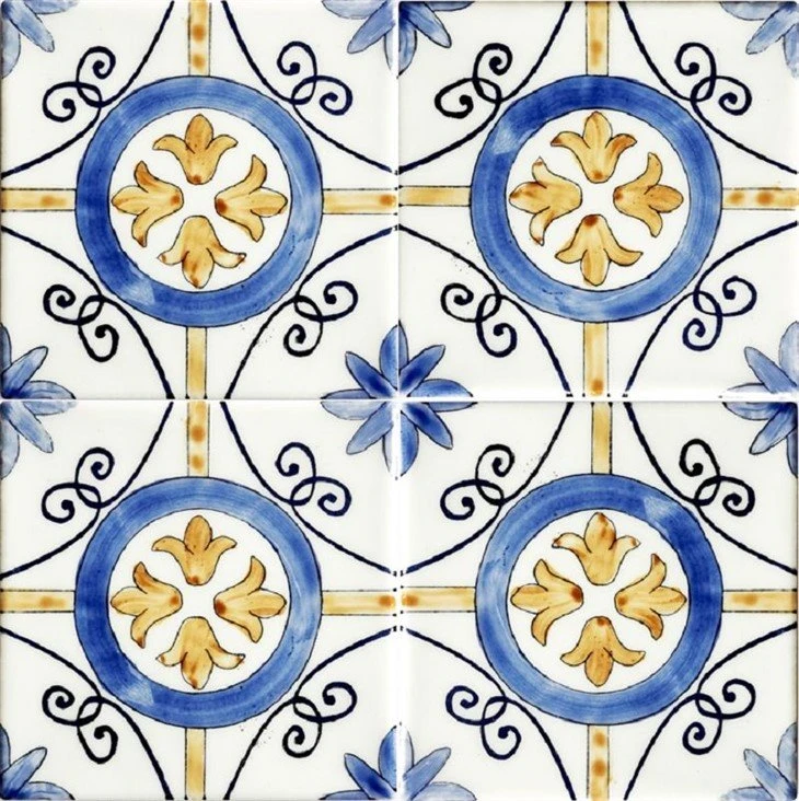 Decorative patterned tile