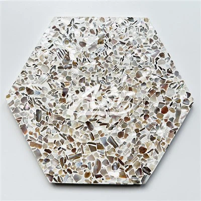 Off White Hexagon Cement Wall Tile